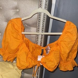 H&M Orange Crop Top